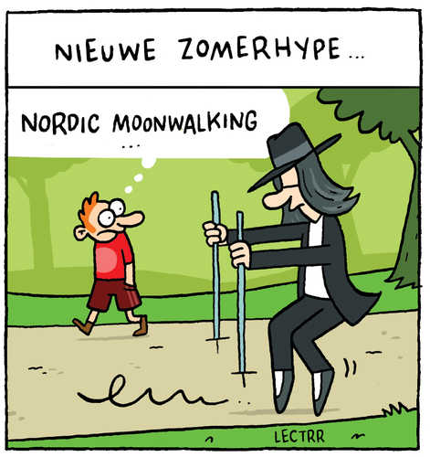 Nordic moonwalking