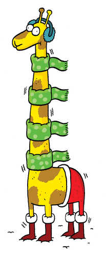 Kerst giraf
