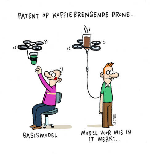 Koffiebrengende drone