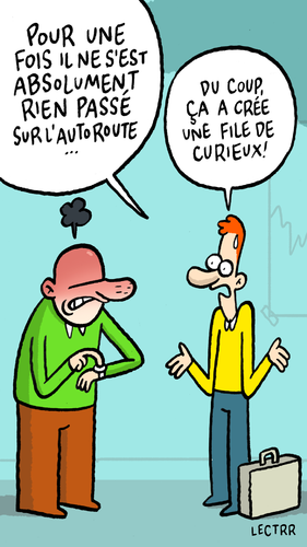 File de curieux