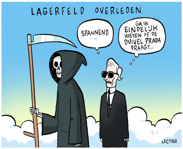 Overlijden Lagerfeld