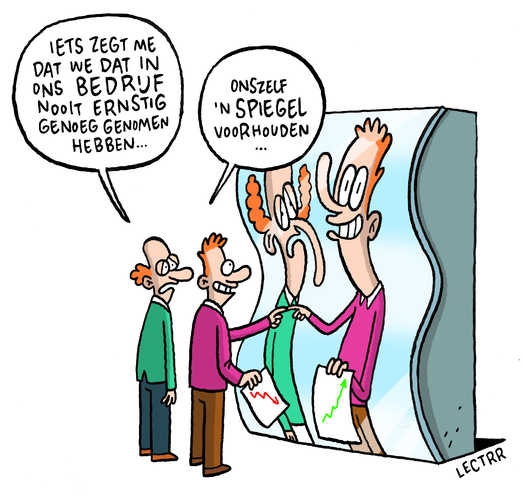 Iemand een spiegel voorhouden