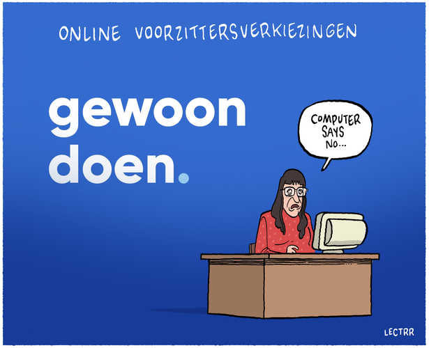 Online voorzittersverkiezing