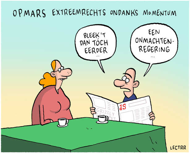 Opmars extreemrechts