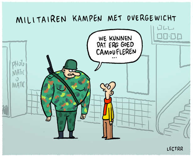 Overgewicht militairen