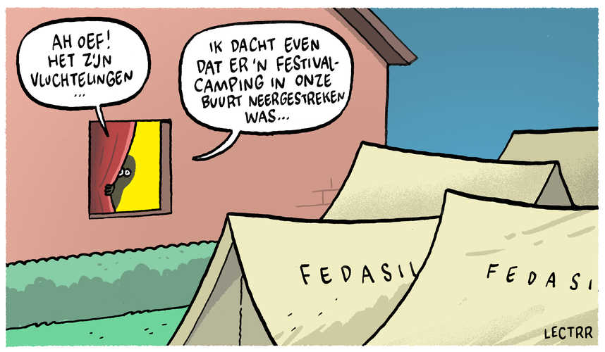 Tenten vluchtelingen