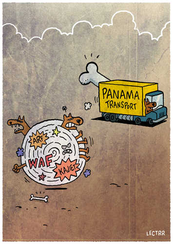 Als twee honden vechten om een been…