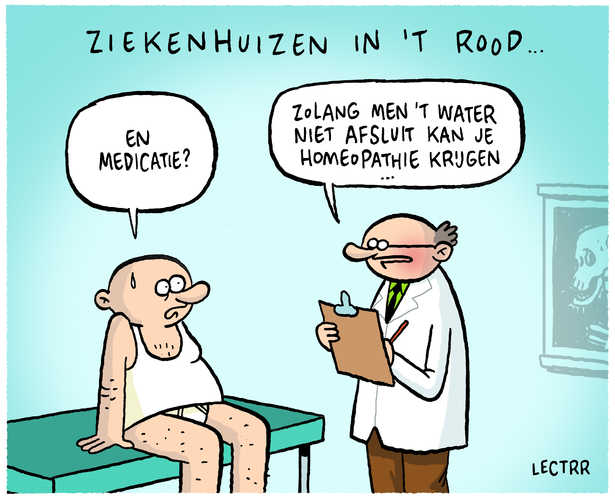 Ziekenhuizen in het rood