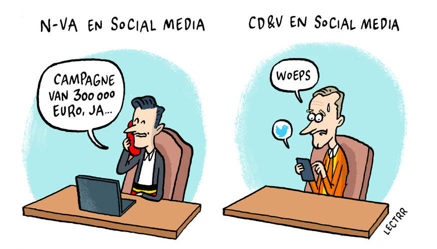 N-VA op sociale media